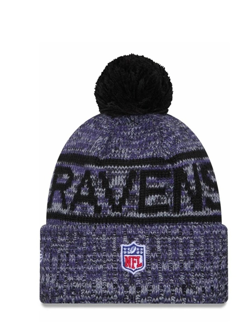 NWOT New Era POMPON D'HIVER SIDELINE BALTIMORE RAVENS